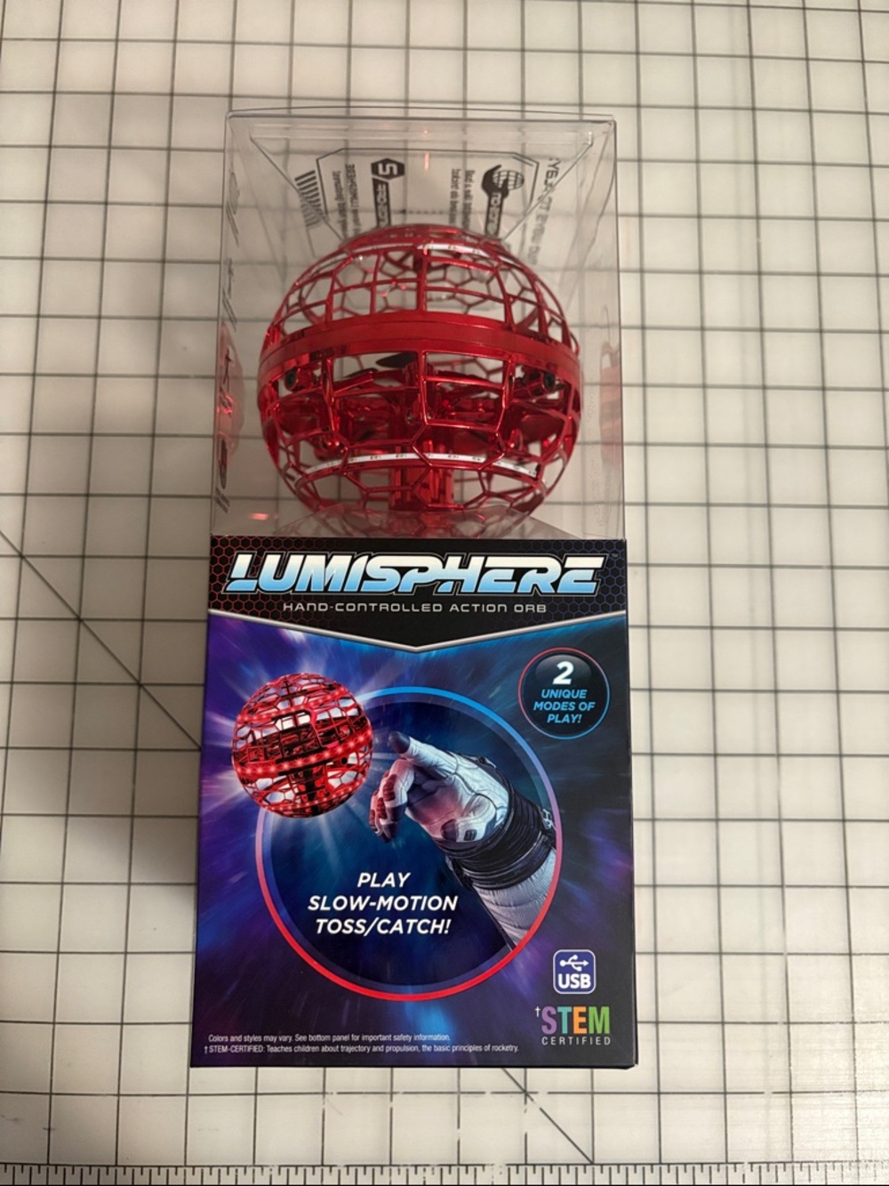 Hand-Controlled Action Orb - Red